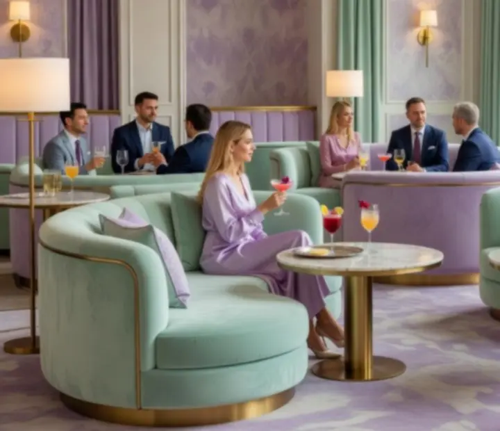 Nowoczesna przestrzeń restauracji Nocavista w stylu casino lounge