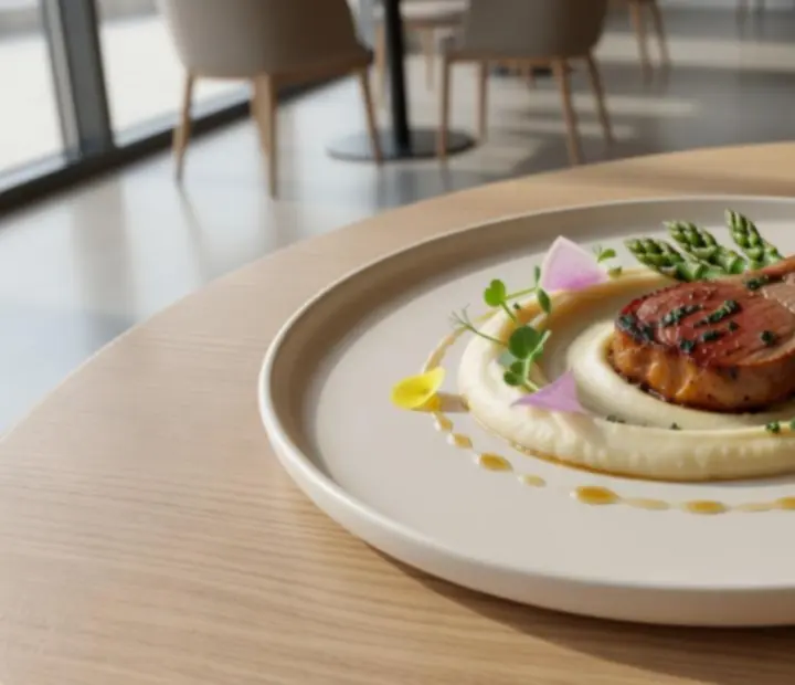 Detal dania głównego w restauracji Nocavista