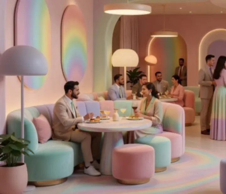 Nowoczesne wydarzenie w eleganckiej restauracji Nocavista